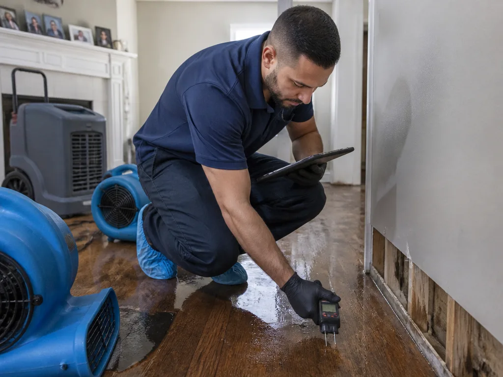 Hardwood Floor Drying