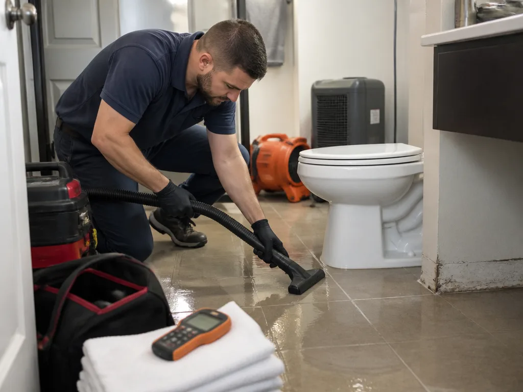 Toilet Overflow Cleanup